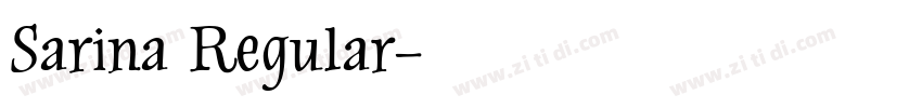 Sarina Regular字体转换